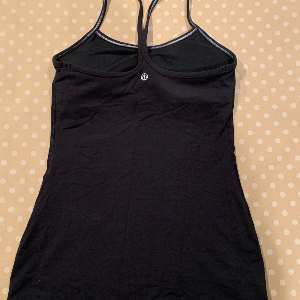 Lululemon Black Tank Top With Built In Bra